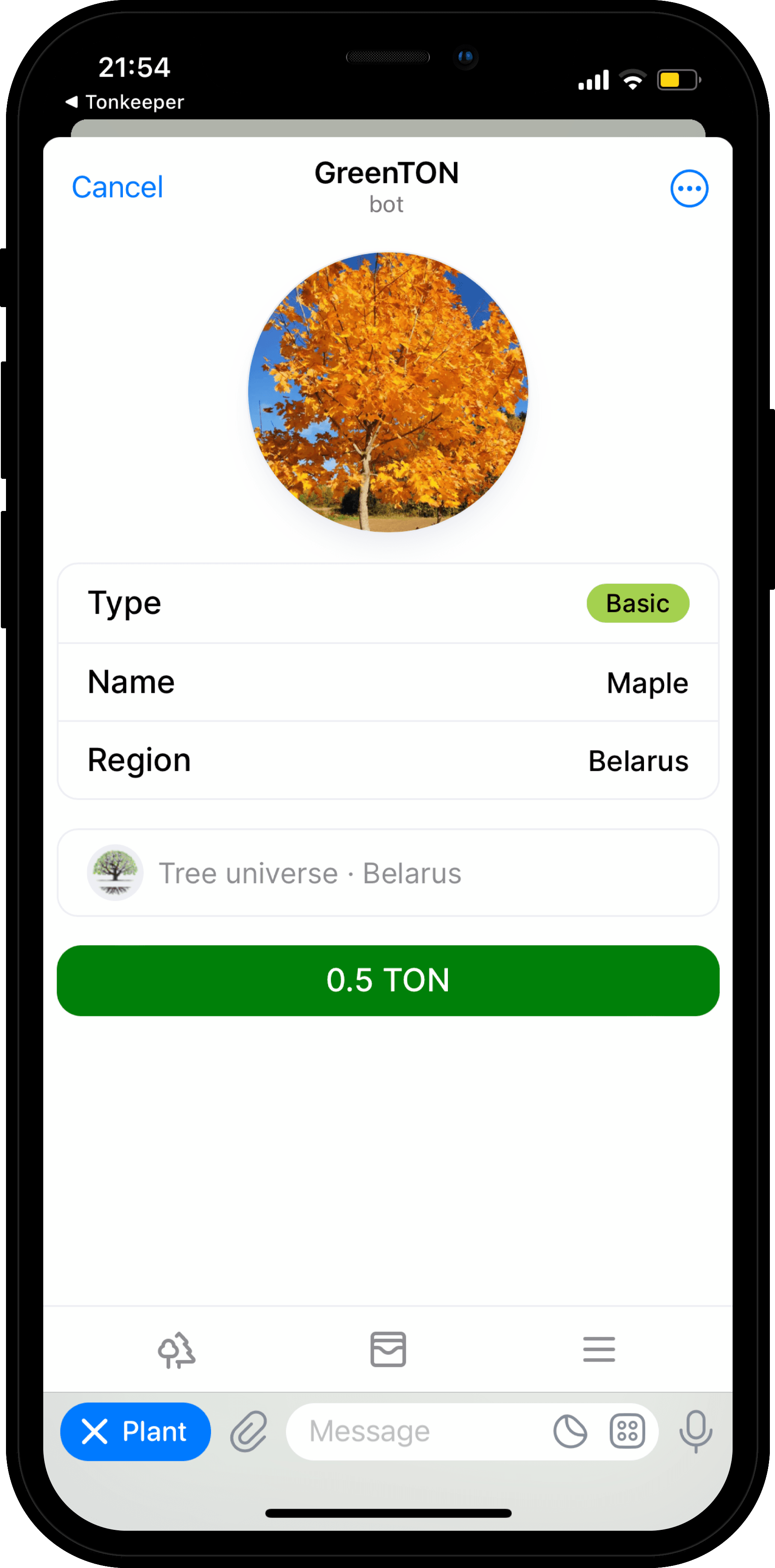 Mini App tree item